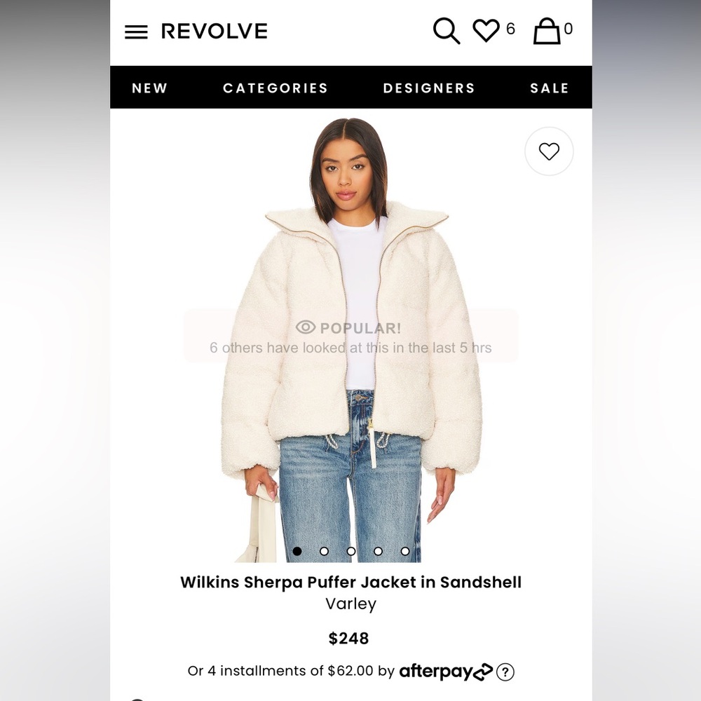 Varley Wilkins Sherpa Puffer Jacket